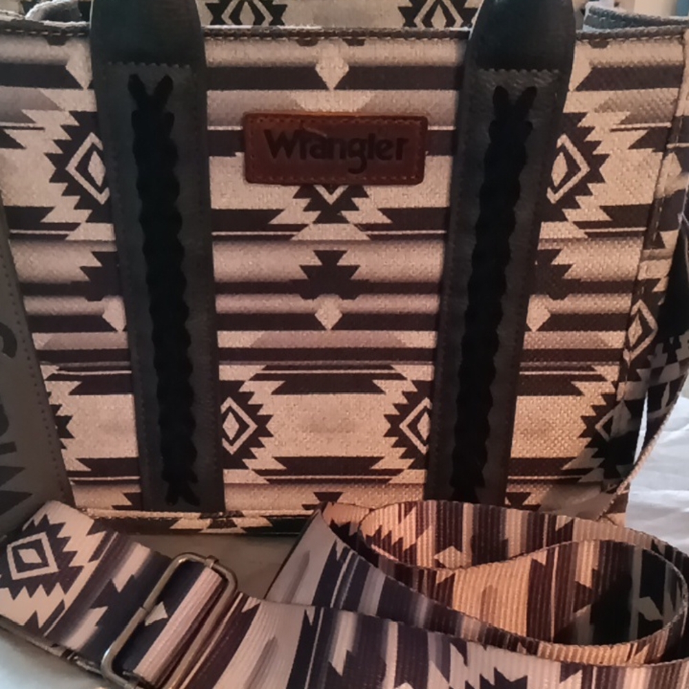 Wrangler Aztec Print Tote Bag
